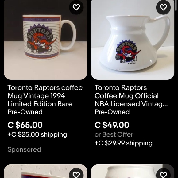 Vintage Toronto Raptors Mug / New / 1993-1994 / Sports Impressions - Picture 6 of 6